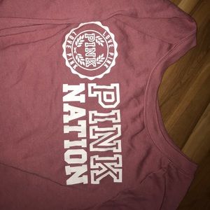 pink Victorias secret sweatshirt